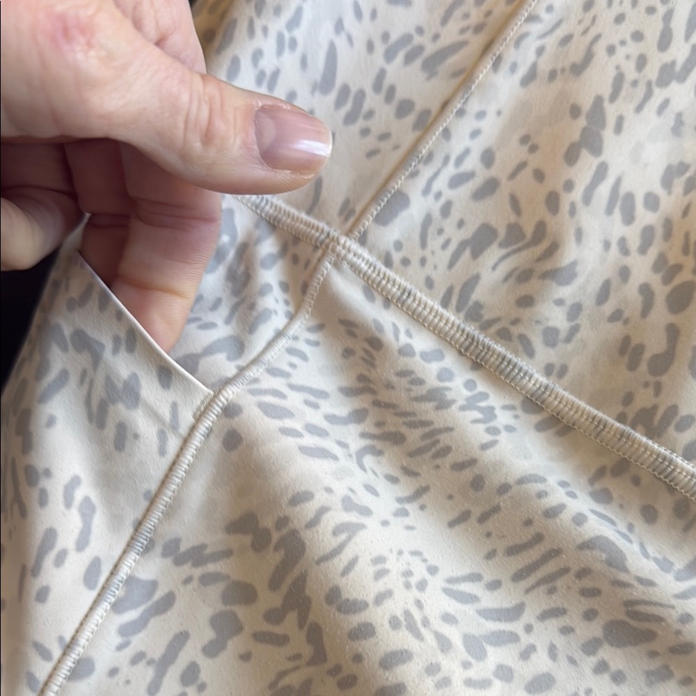 Athleta Salutation Stash Capris Leopard Print - image 3